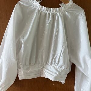 Anthropologie Maeve White blouse size 10